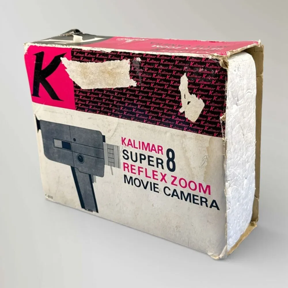 Vintage Kalimar Super 8 Reflex Zoom Film Camera Original Box and Manual Included
